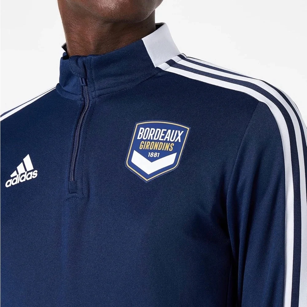 adidas FC Girondins Bordeaux 1/4 Zip Training Top⚽️ ~ M (11/12)